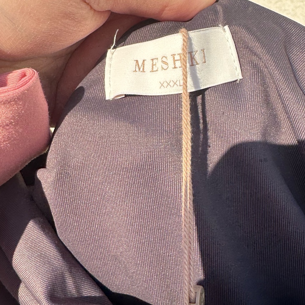Meshki Christabel Nylon Ruched Midi Dress - Picture 3 of 8